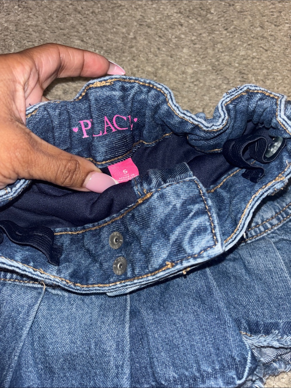 Girls Denim Shorts & Skort Set - Blue Size 4-5 - Picture 5 of 7